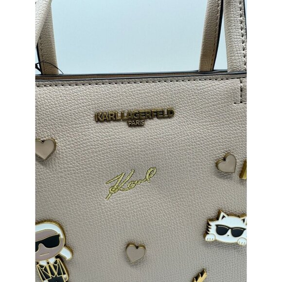 KARL LAGERFELD Paris Maybelle Characters small satchel crossbody - Shell / Beige - Picture 4 of 16